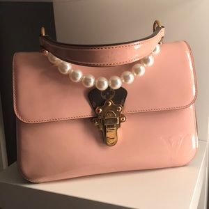 Louis Vuitton Vernis Patent Leather Cherrywood PM Handle Bag